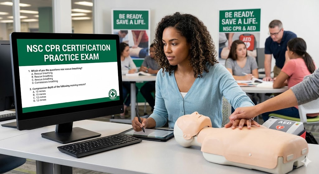 National Safety Council (NSC) CPR Certification Practice Exam Banner