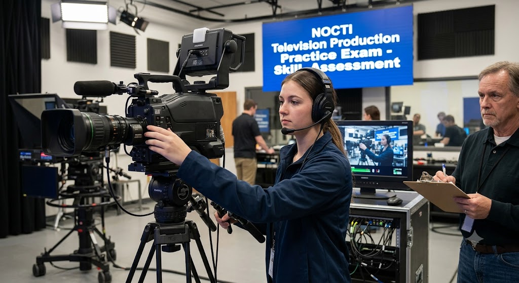 NOCTI Television Production Practice Exam Banner
