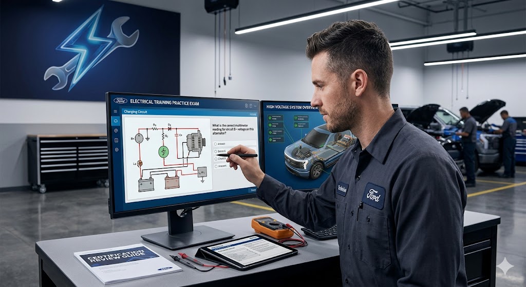 Ford Electrical Training Practice Test Banner