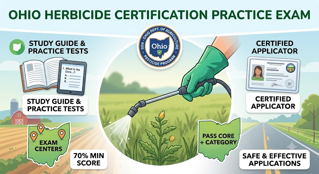 Ohio Herbicide Certification Practice Exam Banner