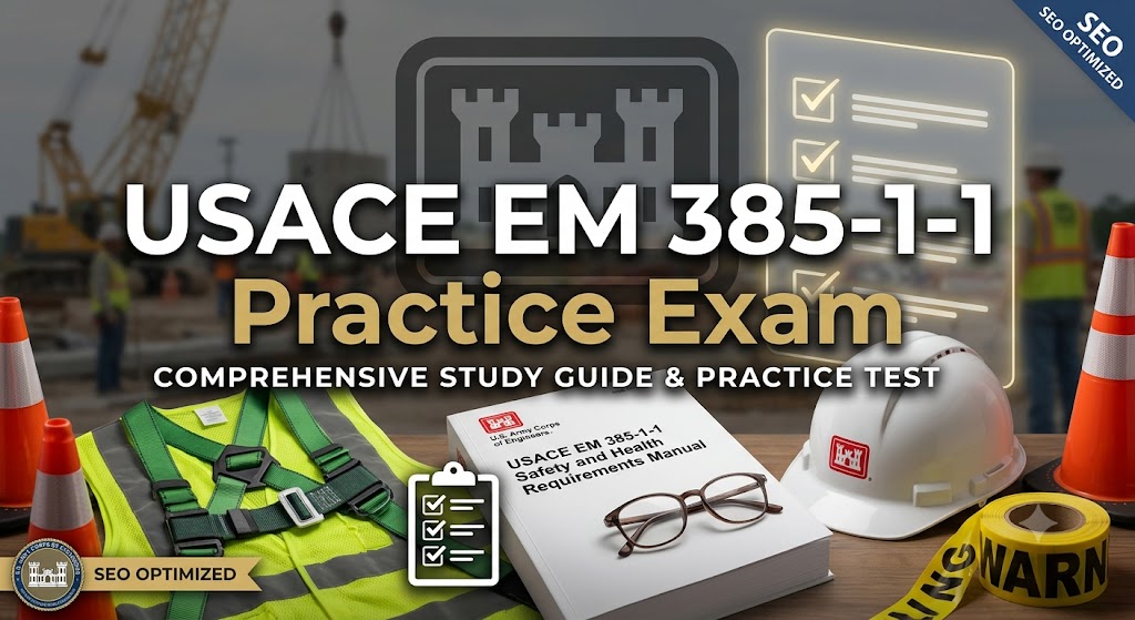 U.S. Army Corps of Engineers (USACE) EM 385-1-1 Practice Test Banner