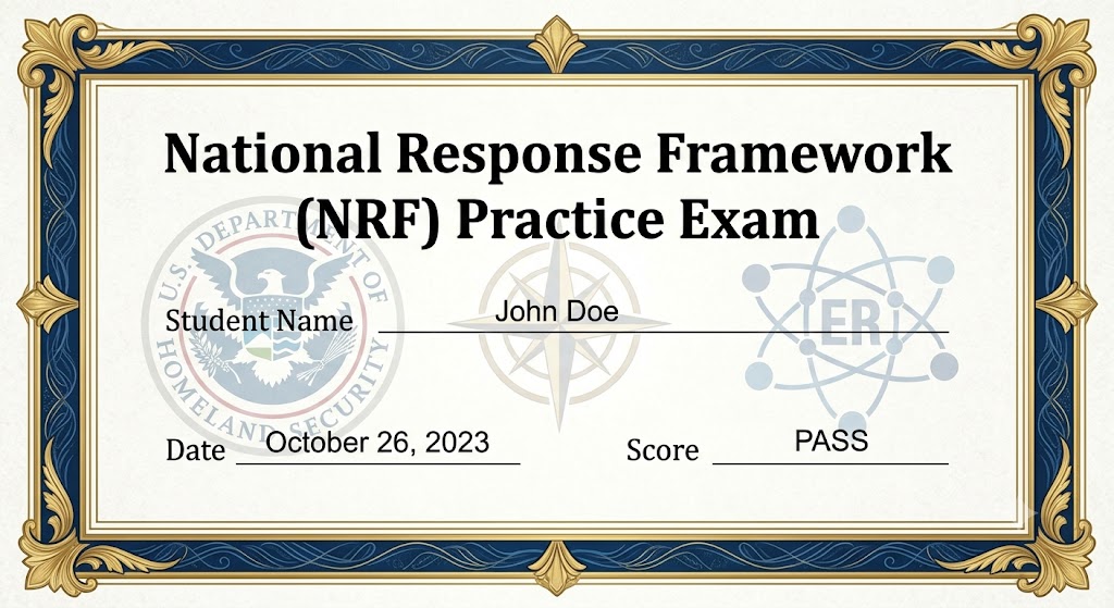 National Response Framework Practice Exam Banner