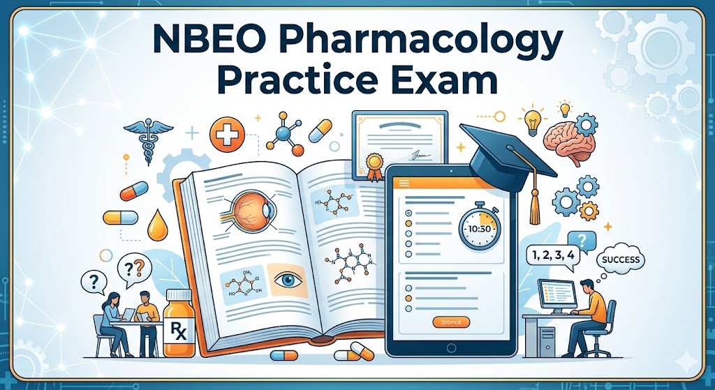 NBEO Pharmacology Practice Exam Banner