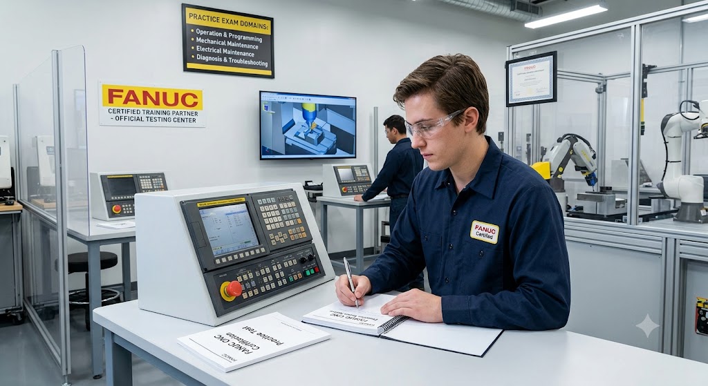 Fuji Automatic Numerical Control (FANUC) Certification Practice Test Banner