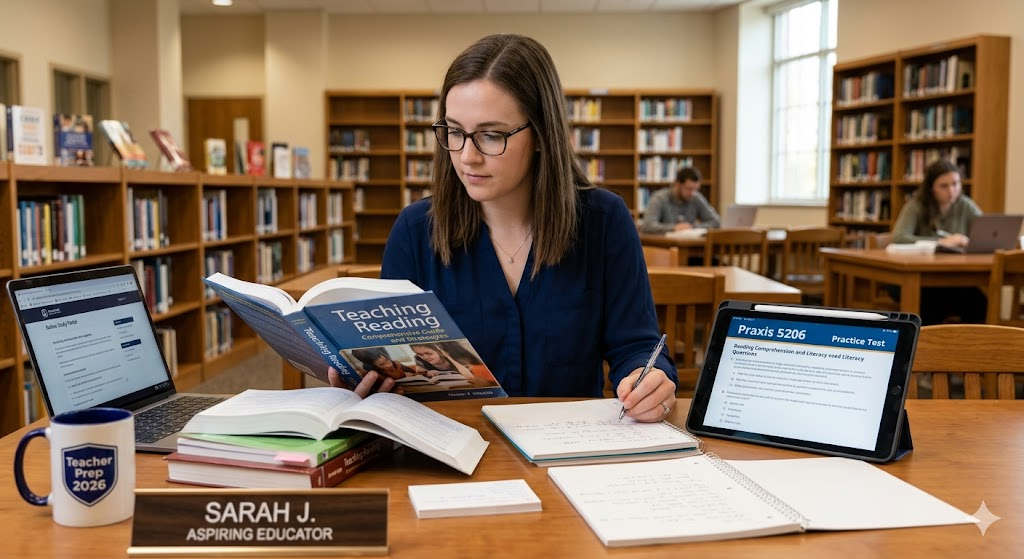 Praxis Teaching Reading K 12 5206 Practice Test 2026 | Exam Prep Questions Banner