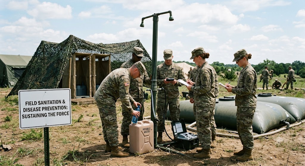 Field Sanitation and Disease Prevention in Military Settings Practice Test Banner