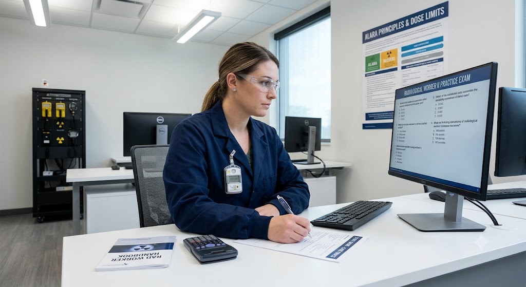 Radiological Worker II Training Certification Practice Exam Banner