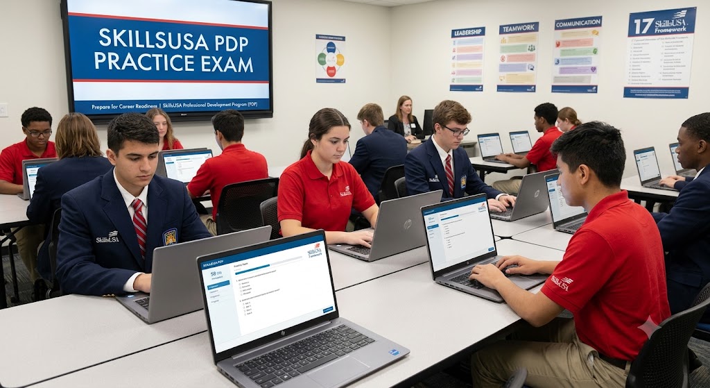 SkillsUSA PDP Practice Exam Banner
