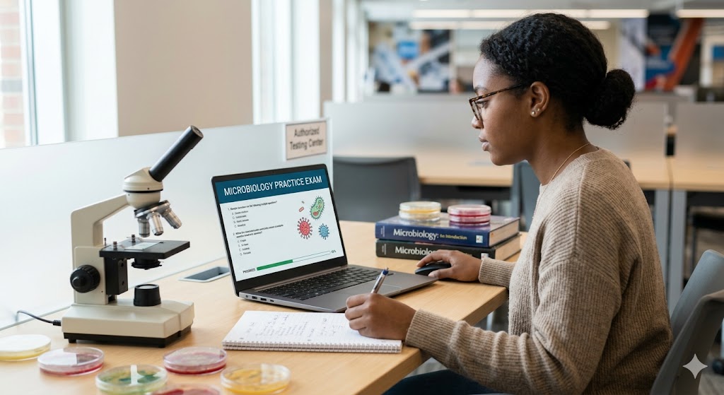 Microbiology Practice Exam Banner