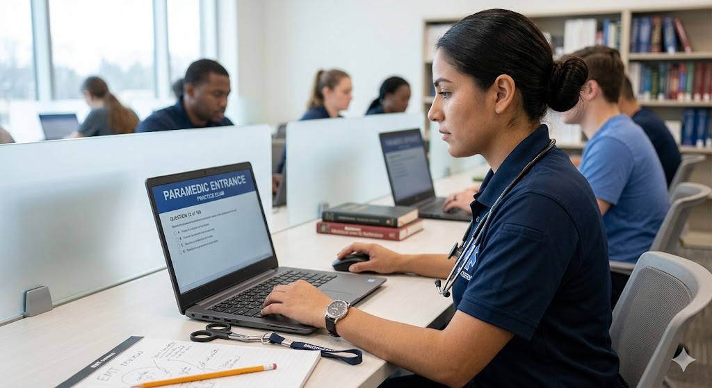 Paramedic Entrance Practice Exam Banner
