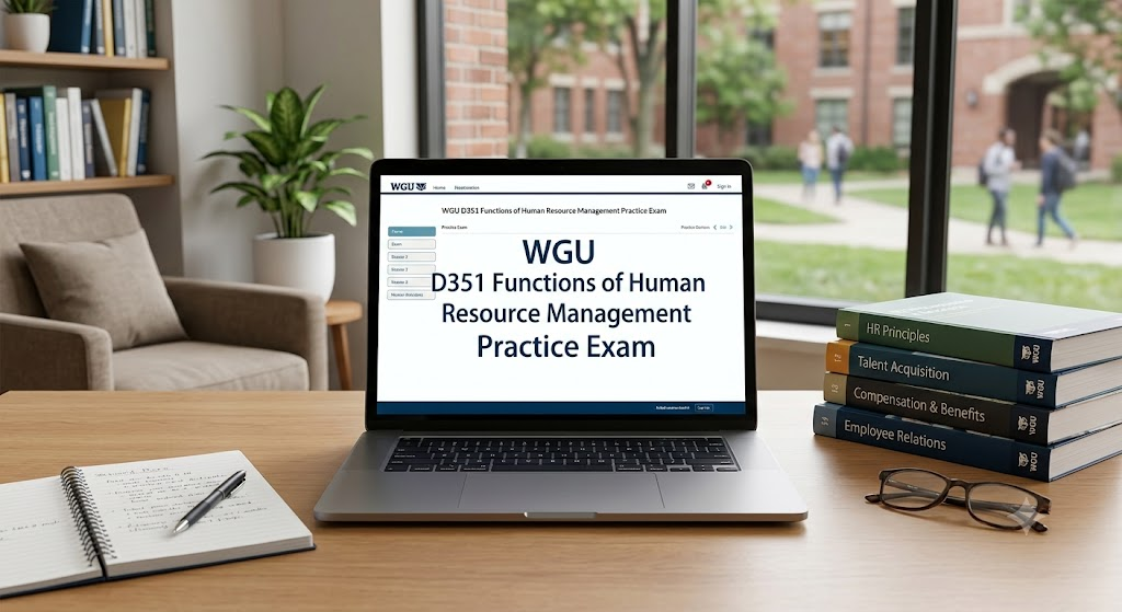 Western Governors University (WGU) D351 Functions of Human Resource Management Practice Exam Banner