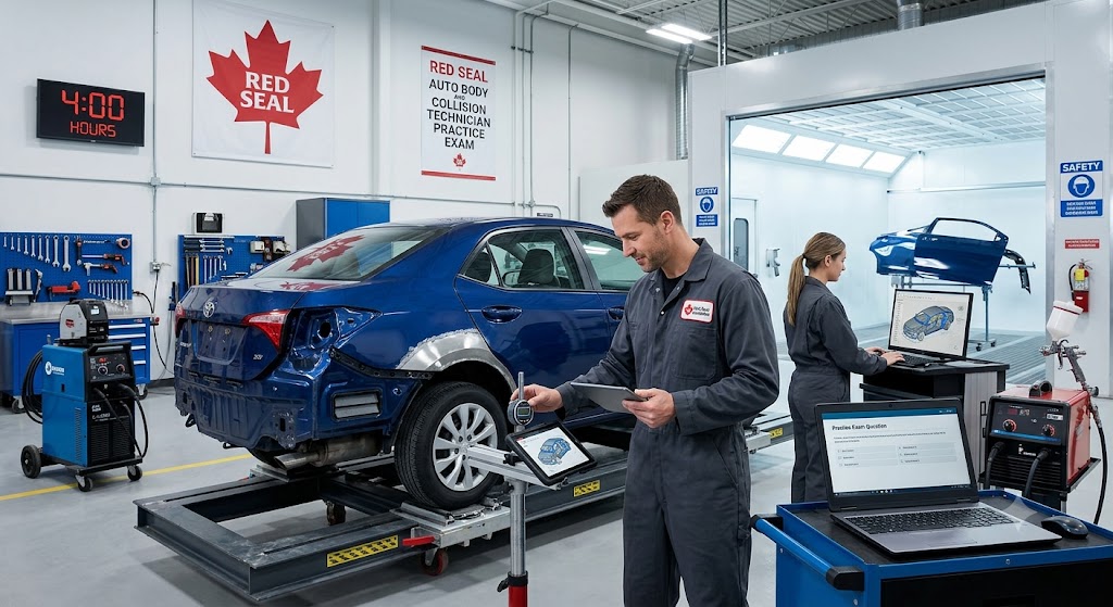 Red Seal Auto Body and Collision Technician Practice Exam Banner
