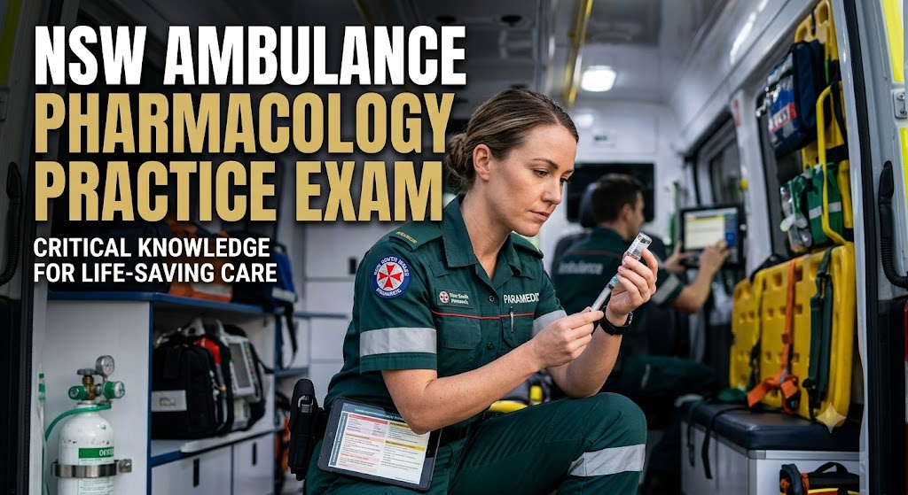 NSW Ambulance Pharmacology Practice Exam Banner