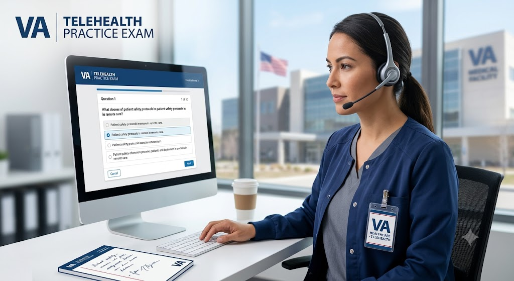 Veterans Affairs (VA) Telehealth Practice Test Banner