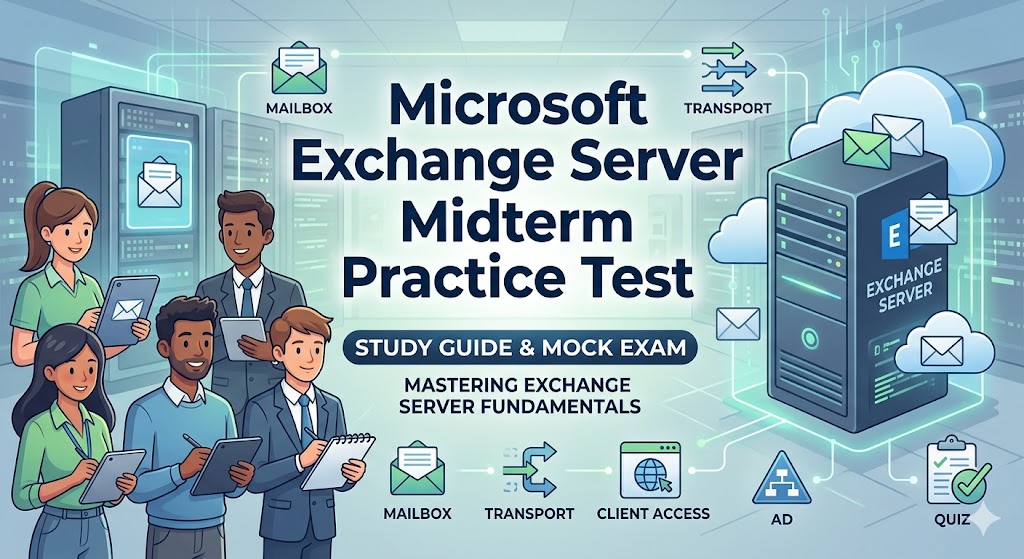 Microsoft Exchanger Server Midterm Practice Test Banner