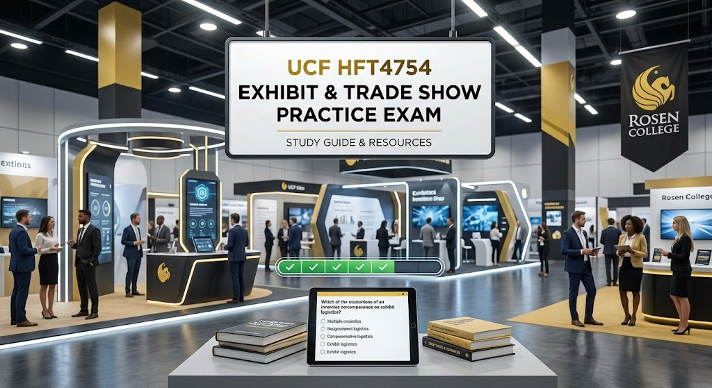 University of Central Florida (UCF) HFT4754 Exhibit and Trade Show Operations Practice Exam Banner