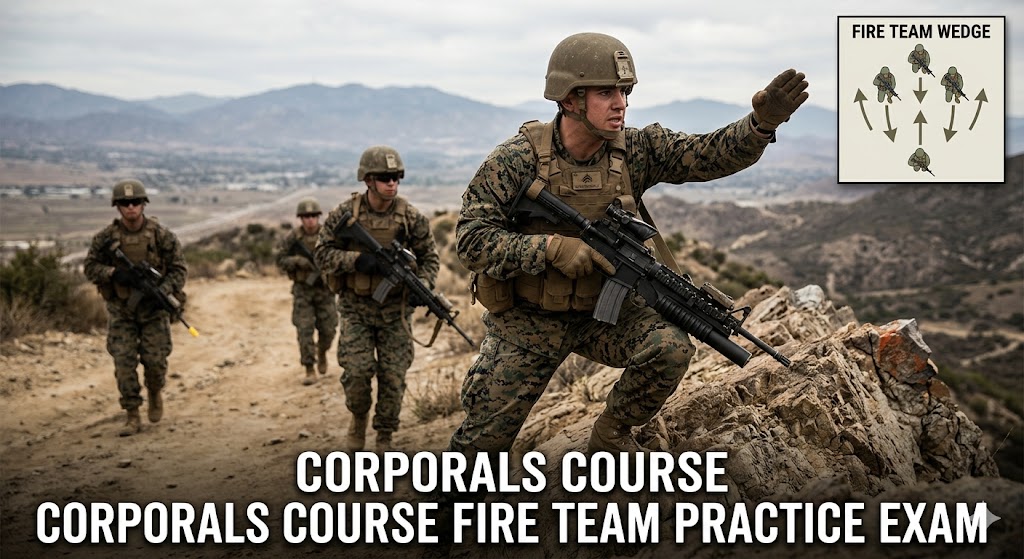 Fire Team Operations Corporals Course Practice Test Banner