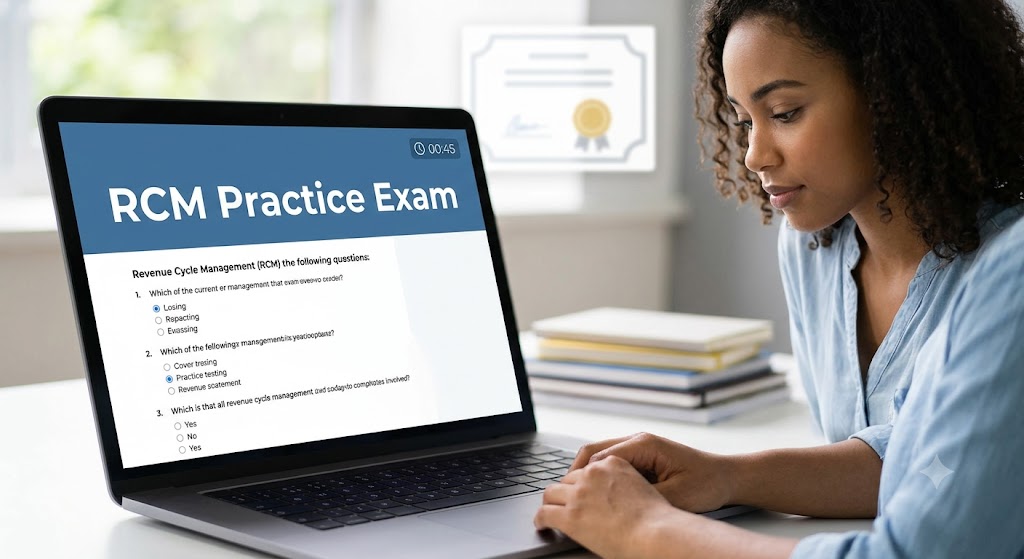 Revenue Cycle Management (RCM) Practice Exam Banner