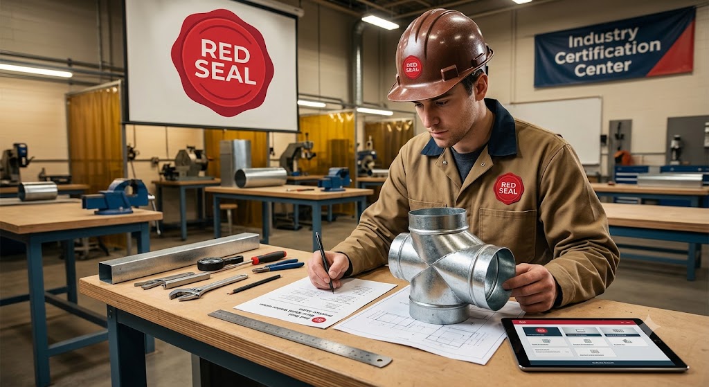Red Seal Sheet Metal Worker Practice Exam Banner
