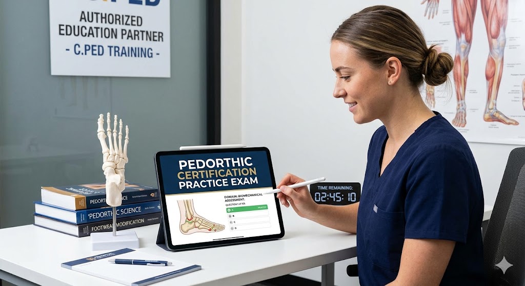 Pedorthic Certification Practice Exam Banner