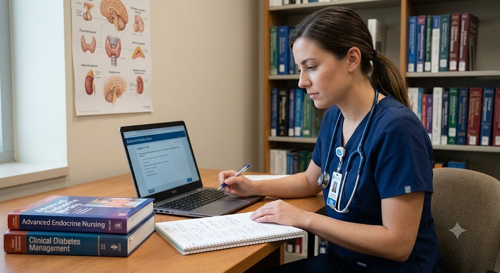 Registered Nurse (RN) Endocrine Licensure Practice Exam Banner