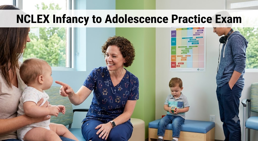 NCLEX Developmental Stages ‒ Infancy to Adolescence Practice Exam Banner