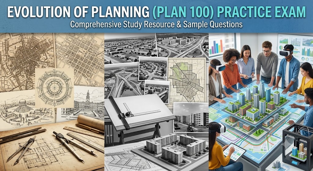 The Evolution of Planning (PLAN 100) Practice Exam Banner