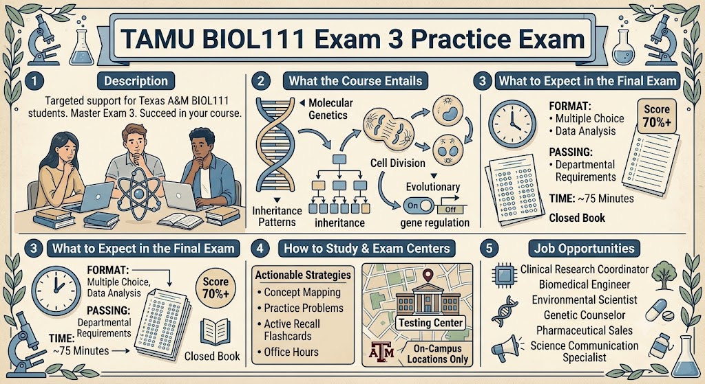 TAMU BIOL111 Exam 3 Practice Exam Banner