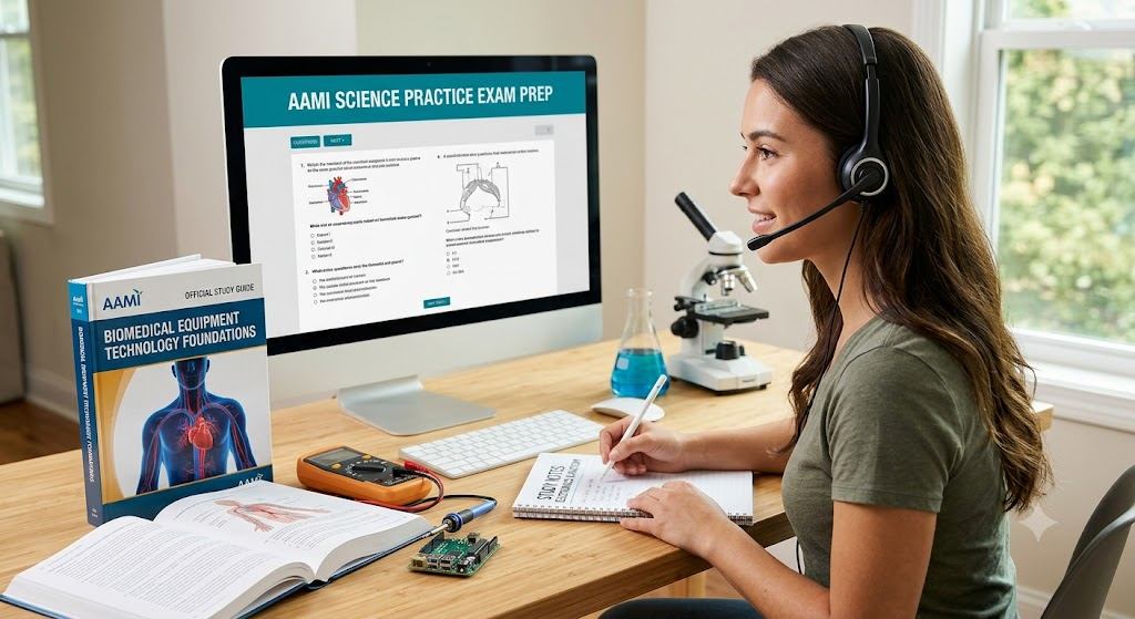 AAMI Science Practice Exam. Banner