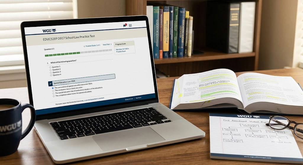 Western Governors University (WGU) EDUC5289 D017 School Law Practice Test Banner