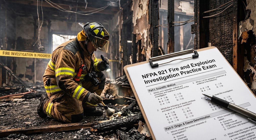 NFPA 921: Guide for Fire and Explosion Investigations Practice Exam Banner