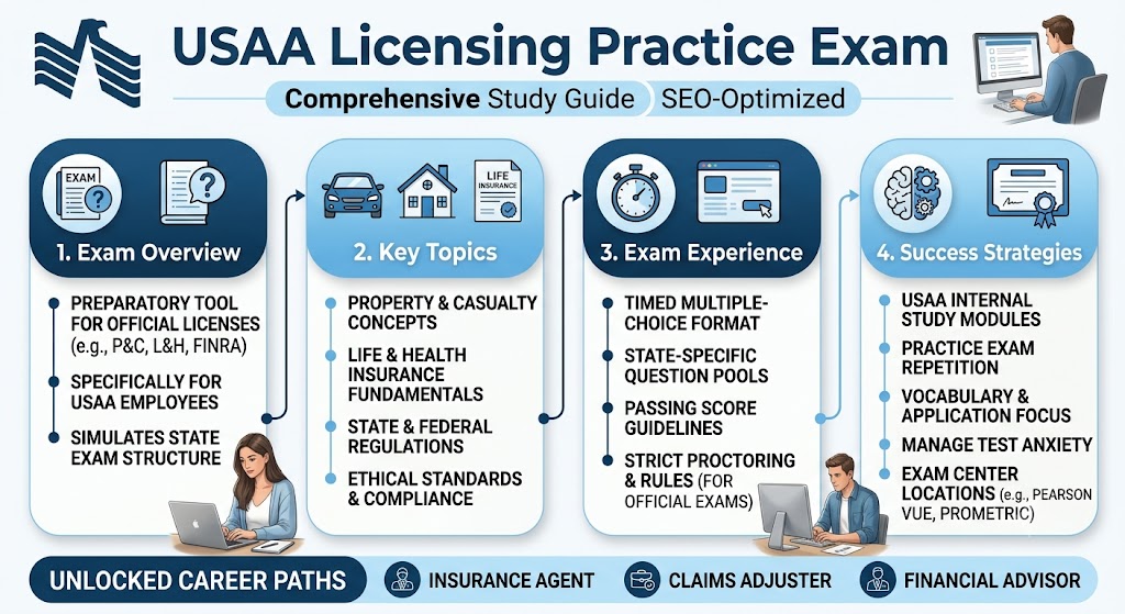 USAA Licensing Practice Exam Banner