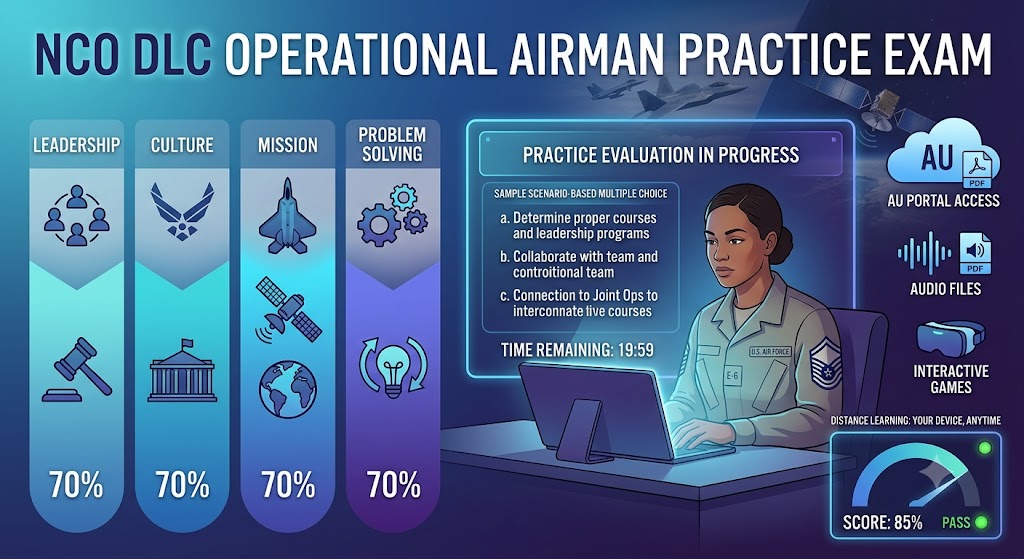 NCO DLC Operational Airman Practice Test Banner