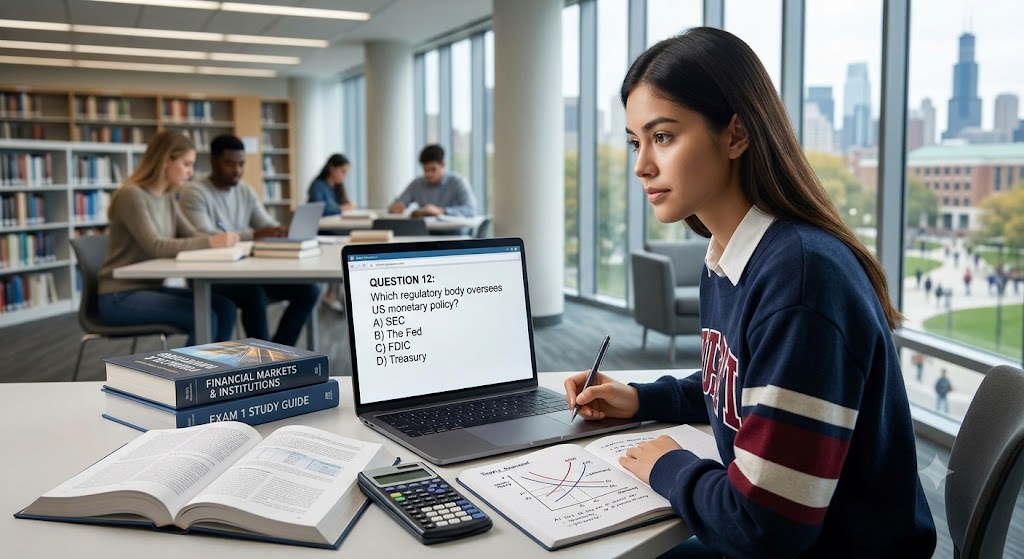 Financial Markets and Institutions Exam 1 Practice Banner