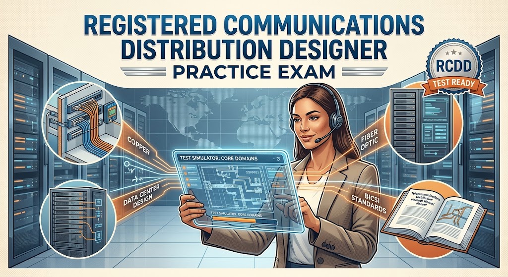 Registered Communications Distribution Designer (RCDD) Certification Practice Exam Banner