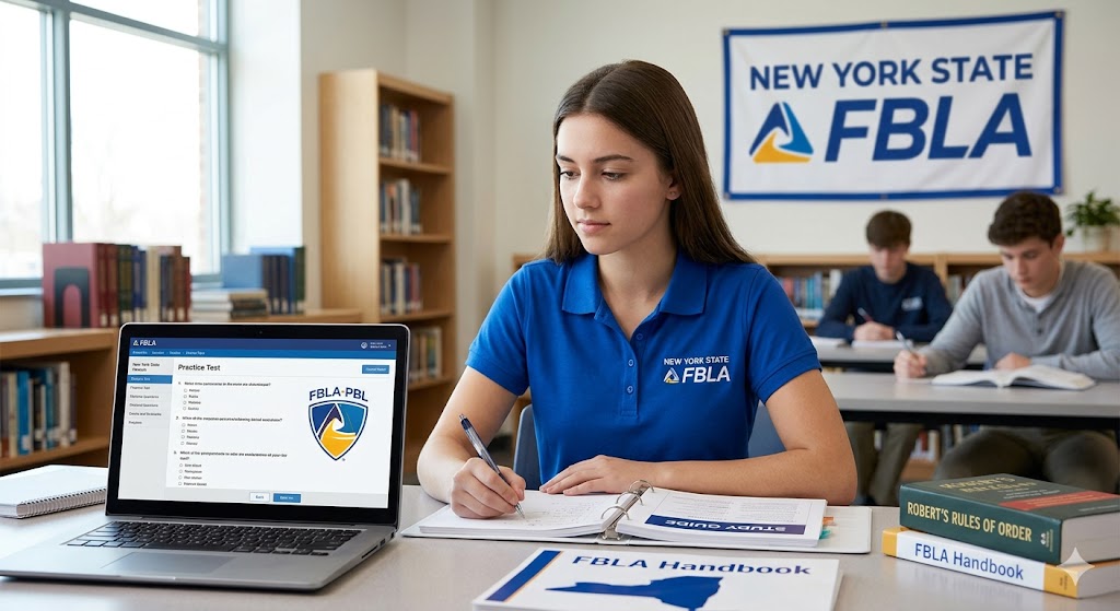 New York State FBLA Officer Practice Exam Banner