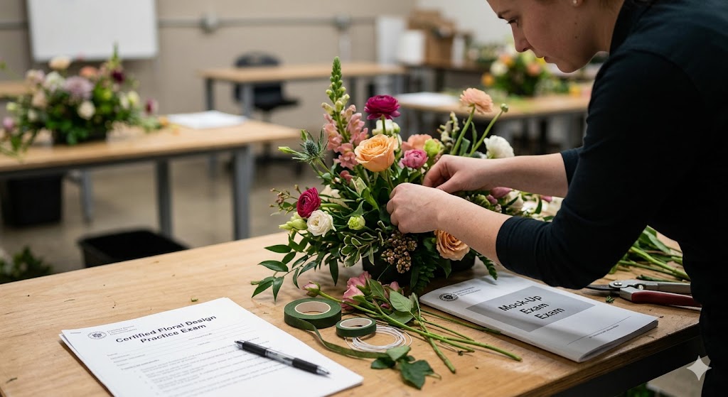 Floral Design Practice Exam Banner
