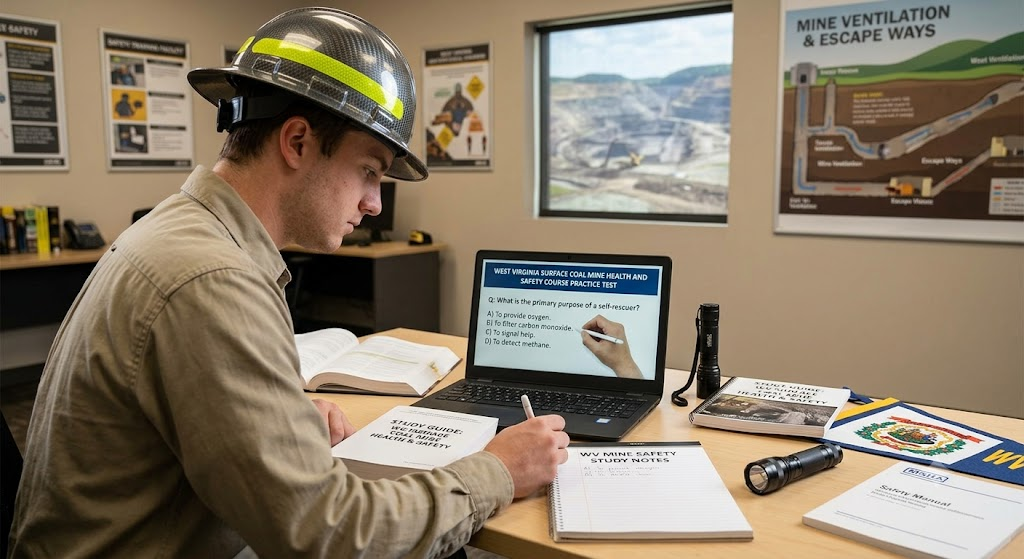West Virginia Surface Coal Mine Health and Safety Course Practice Test Banner