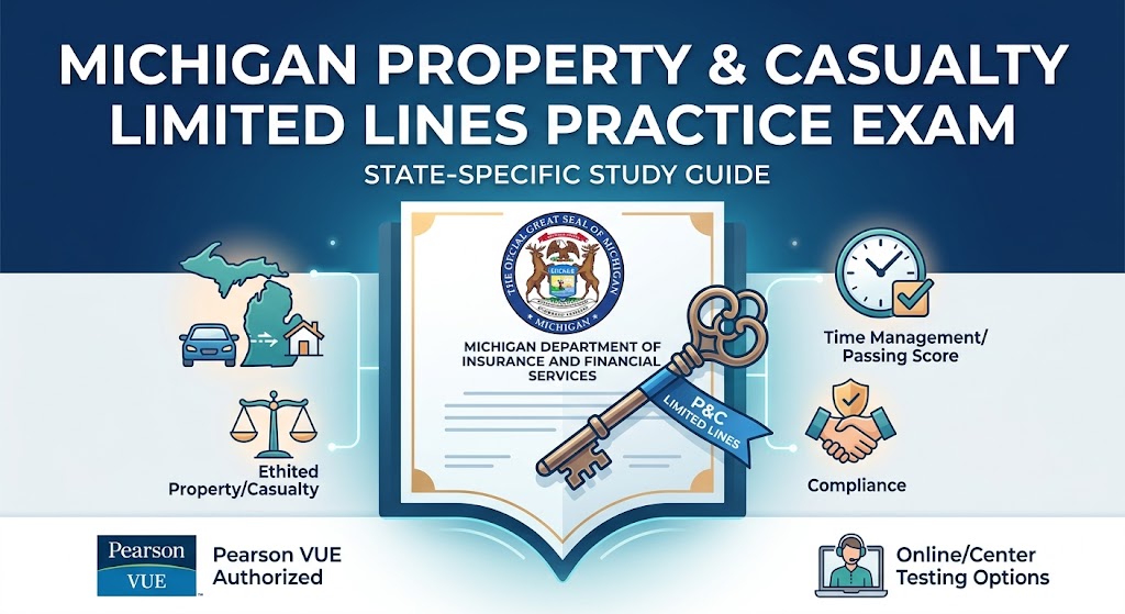 Michigan Property & Casualty Limited Lines Practice Exam Banner