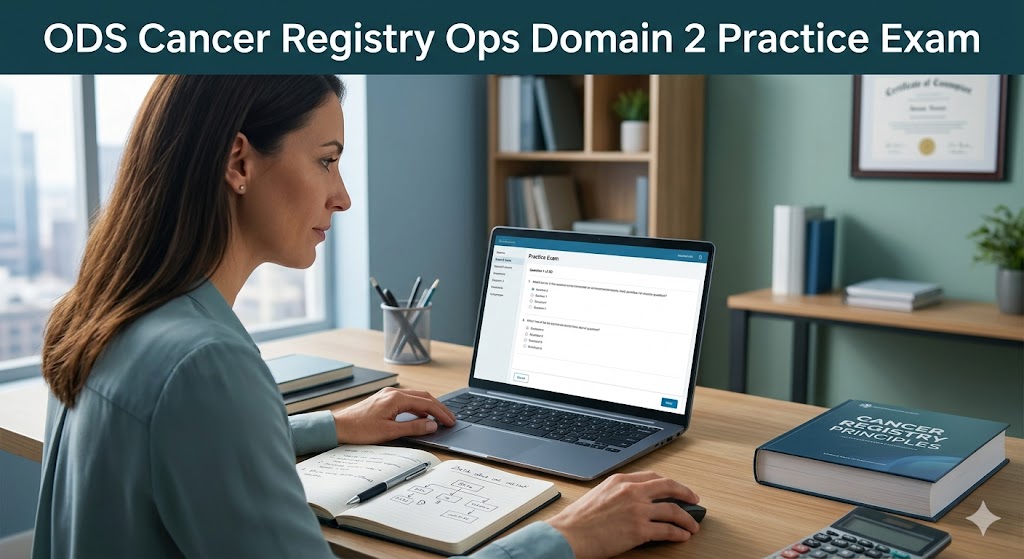 ODS Cancer Registry Ops Domain 2 Practice Exam Banner