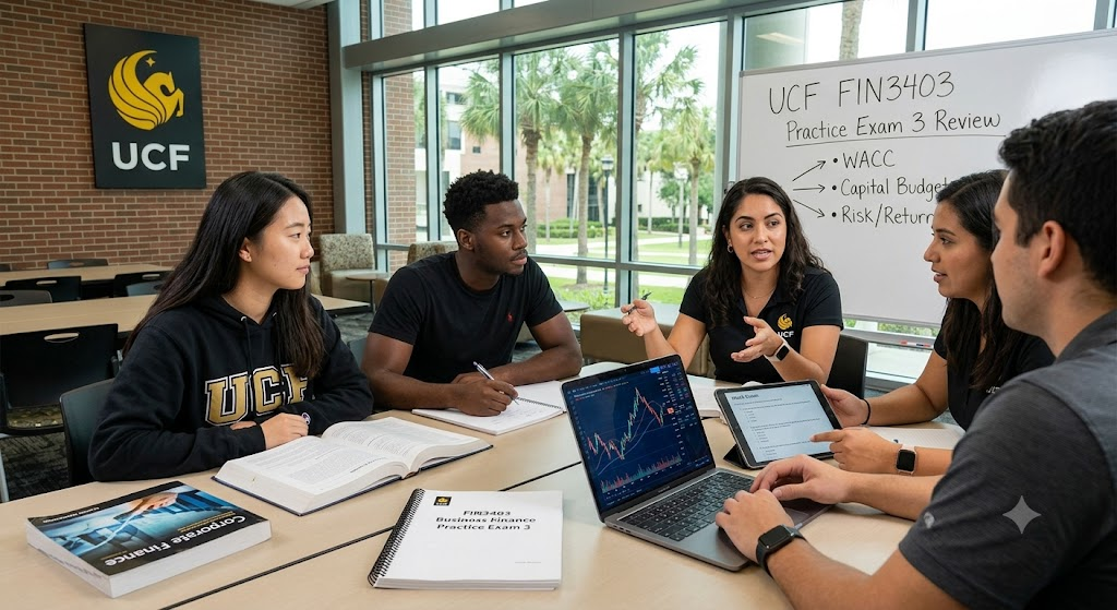 University of Central Florida (UCF) FIN3403 Business Finance Practice Exam 3 Banner
