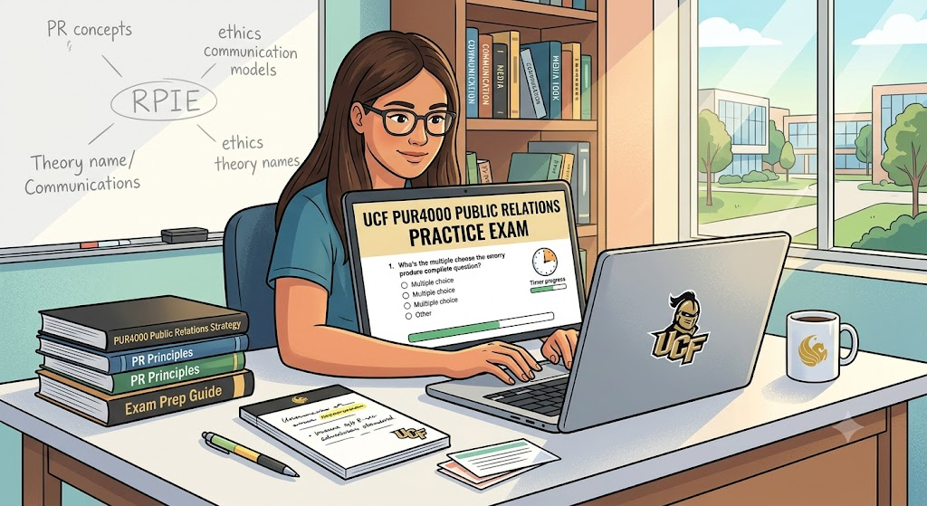 University of Central Florida (UCF) PUR4000 Public Relations Practice Exam Banner