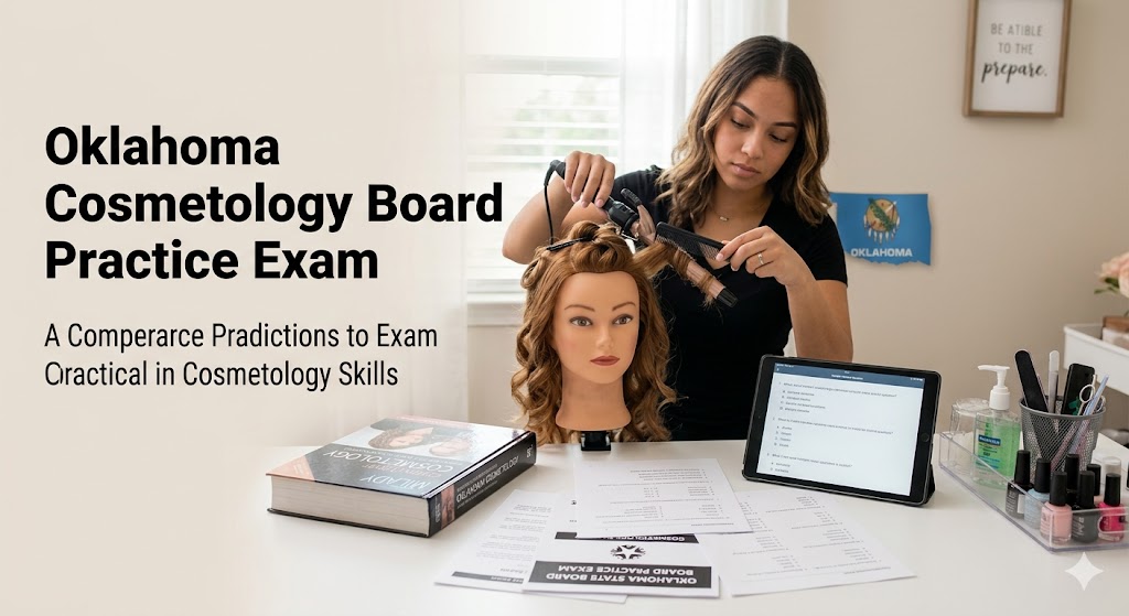 Oklahoma Cosmetology Board Practice Exam Banner