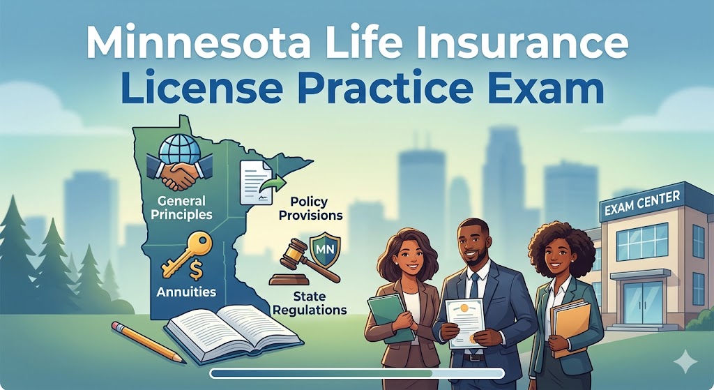Minnesota Life Insurance License Practice Exam Banner