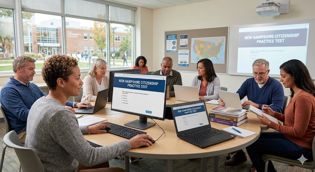 New Hampshire Citizenship Practice Exam Banner