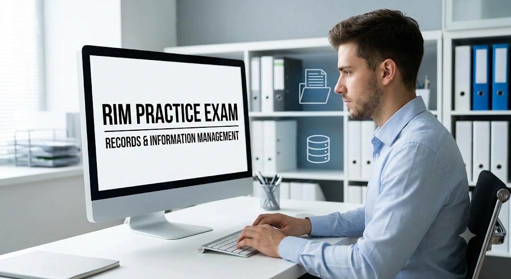 Records and Information Management (RIM) Practice Exam Banner