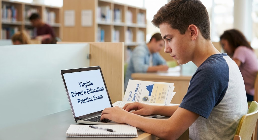Virginia Driver's Education Practice Exam Banner