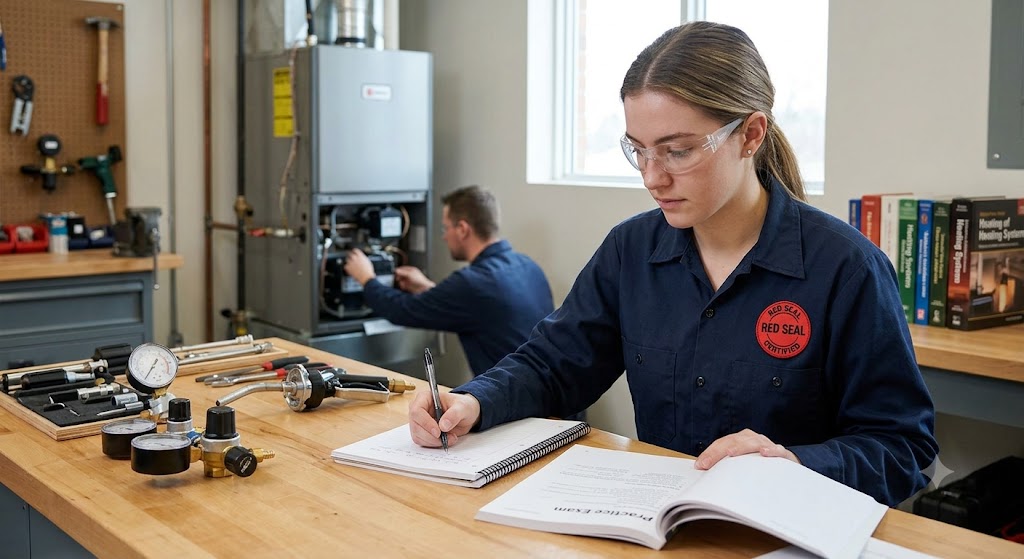 Red Seal Oil Heat System Technician Practice Exam Banner