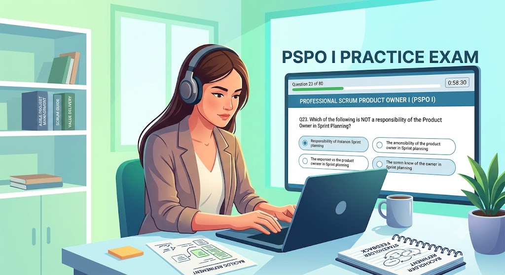 Professional Scrum Product Owner I (PSPO I) Practice Exam Banner