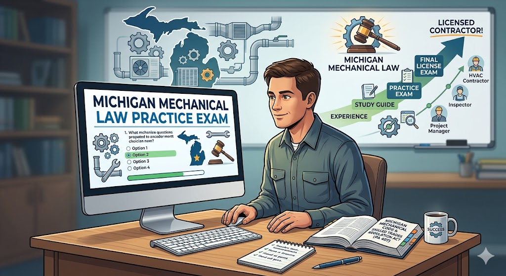 Michigan Mechanical Law Practice Exam Banner